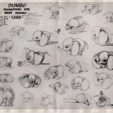 Dumbo Photostat Model Sheet - ID: junmodel20095 Walt Disney