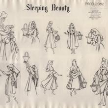 Sleeping Beauty Photostat Model Sheet - ID: junmodel20101 Walt Disney