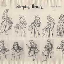 Sleeping Beauty Photostat Model Sheet - ID: junmodel20114 Walt Disney