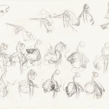Mulan Character Study Production Drawing - ID: junmulan20169 Walt Disney