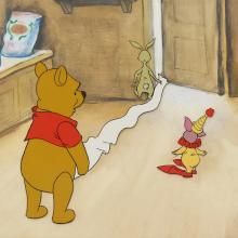 Winnie the Pooh Production Cel & Background - ID: marwinnie20904 Walt Disney
