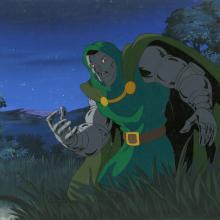 Fantastic Four Production Cel and Background - ID: octfantfour20271 Marvel