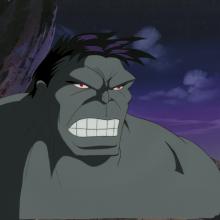 Incredible Hulk Production Cel and Background - ID: octhulk20452 Marvel