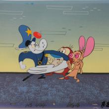 Ren and Stimpy Production Cel & Background - ID: septstimpy2841 Nickelodeon