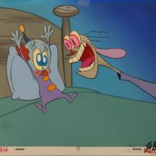 Ren and Stimpy Production Cel & Background - ID: septstimpy2879 Nickelodeon