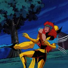 X-Men Production Cel & Background - ID: xmen32016 Marvel