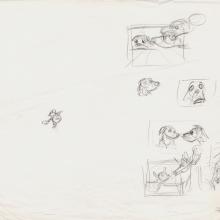Fox and the Hound Story Development Sketches - ID: 1211fox001 Walt Disney