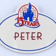 Walt Disney World Cast Member Name Tag - ID: aprdisneyland21380 Disneyana