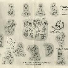 Donald Duck Photostat Model Sheet - ID: aprdonald21150 Walt Disney