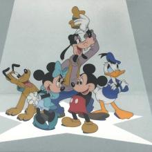 The Fabulous Five Mickey and Friends Sericel - ID: aprmickey21185 Walt Disney