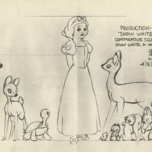 Snow White and the Seven Dwarfs Photostat Model Sheet - ID: aprsnowwhite21132 Walt Disney