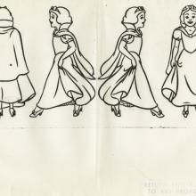 Snow White Photostat Model Sheet - ID: aprsnowwhite21176 Walt Disney