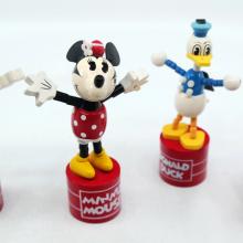 Mickey and Friends Wooden Push Puppets - ID: augdisneyana20023 Disneyana