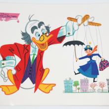 Ludwig Von Drake & Mary Poppins Placemat - ID: augdisneyana20125 Disneyana