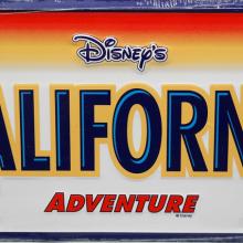 California Adventure Vanity License Plate - ID: augdisneyana20159 Disneyana