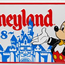 Disneyland 1988 Novelty License Plate - ID: augdisneyana20173 Disneyana