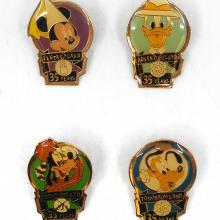 35th Anniversary Disneyland Lands Pin Collection - ID: augdisneyana20191 Disneyana