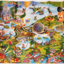 Walt Disney World 1992 Illustrated Resort Map - ID: augdisneyana20251 Disneyana