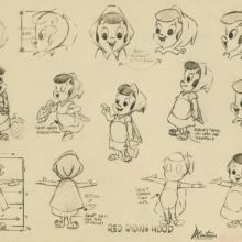 Red Riding Hood Photostat Model Sheet - ID: aughood21122 Minitoons Incorporated