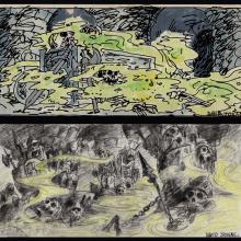 Black Cauldron Storyboard Drawings - ID: jancauldron21006 Walt Disney