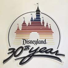 Disneyland 30th Year Lamppost Sign - ID: juldisneyana21080 Disneyana
