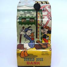 1950s Donald Duck Tin Litho Cash Register Toy - ID: julydisneyana21042 Disneyana