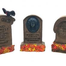 Haunted Mansion Gravestone Replica Figurine Set - ID: jundisneyana20284 Disneyana