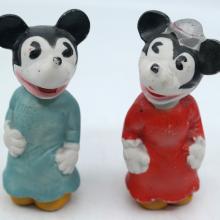 Mickey and Minnie Ceramic Figurine Set - ID: novdisneyana20055 Disneyana