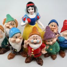Snow White and the Seven Dwarfs 8-Piece Figurine Set - ID: novdisneyana20068 Disneyana