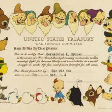 Disney United States Treasury War Bond - ID: sepdisneyana21042 Walt Disney