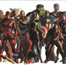 Marvel Heroes Limited Edition Print by Alex Ross - ID: AR0324DL Alex Ross