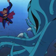 Superman and Unity Production Cel - ID: IFA6797 Warner Bros.