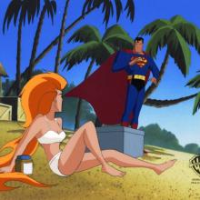 Volcana and Superman Where There's Smoke Production Cel & Drawings - ID: IFA6805 Warner Bros.