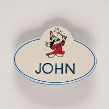 1980s Disneyland Imagineering John Name Tag - ID: apr22105 Disneyana