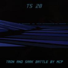 TRON Sark Battle Background Color Transparency Cel - ID: apr22137 Walt Disney