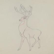 Bambi Great Prince Production Drawing - ID: aprbambi20224 Walt Disney
