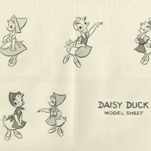 Daisy Duck Photostat Model Sheet - ID: aprdaisy21118 Walt Disney