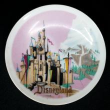 1960s Disneyland Matterhorn & Castle Souvenir Mini-Plate - ID: aprdisneyland21320 Disneyana