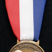 1984 Disneyland Olympic Spirit Passport Medal - ID: aprdisneyland21324 Disneyana