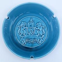 Disneyland Crest Souvenir Turquoise Ashtray - ID: aprdisneyland21339 Disneyana