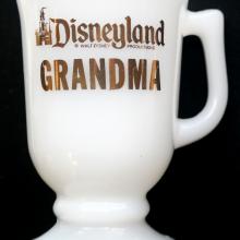 Disneyland Grandma Souvenir White Milk Glass Coffee Mug - ID: aprdisneyland21351 Disneyana