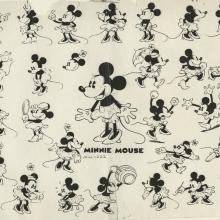 1950s Minnie Mouse Standards Photostat Model Sheet - ID: aprminnie21163 Walt Disney