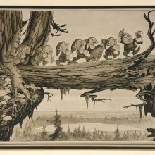Snow White and the Seven Dwarfs Photostat Concept Print - ID: aprsnowwhite21189 Walt Disney