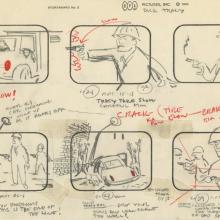 Mr. Magoo's Dick Tracy & the Mob Storyboard Drawing - ID: aug22423 UPA