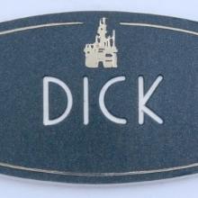 1960s-70s Disneyland Cast Member Dick Name Tag - ID: augdisneyana21175 Disneyana