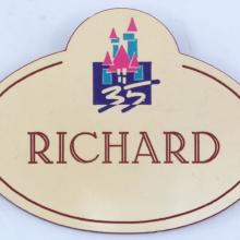 1990 Disneyland Cast Member Richard Name Tag - ID: augdisneyana21181 Disneyana