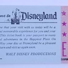 5 Adventures in Disneyland 1970s Ticket Book - ID: augdisneyana21221 Disneyana