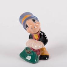 1940 Pinocchio Jiminy Cricket Ceramic Figurine - ID: brayton00010j Disneyana