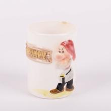 1960s Snow White and the Seven Dwarfs Grumpy Ceramic Cup - ID: enesco00060gcu Disneyana