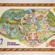 1980 Tokyo Disneyland Pre-Opening Map - ID: febdisneyland22051 Disneyana